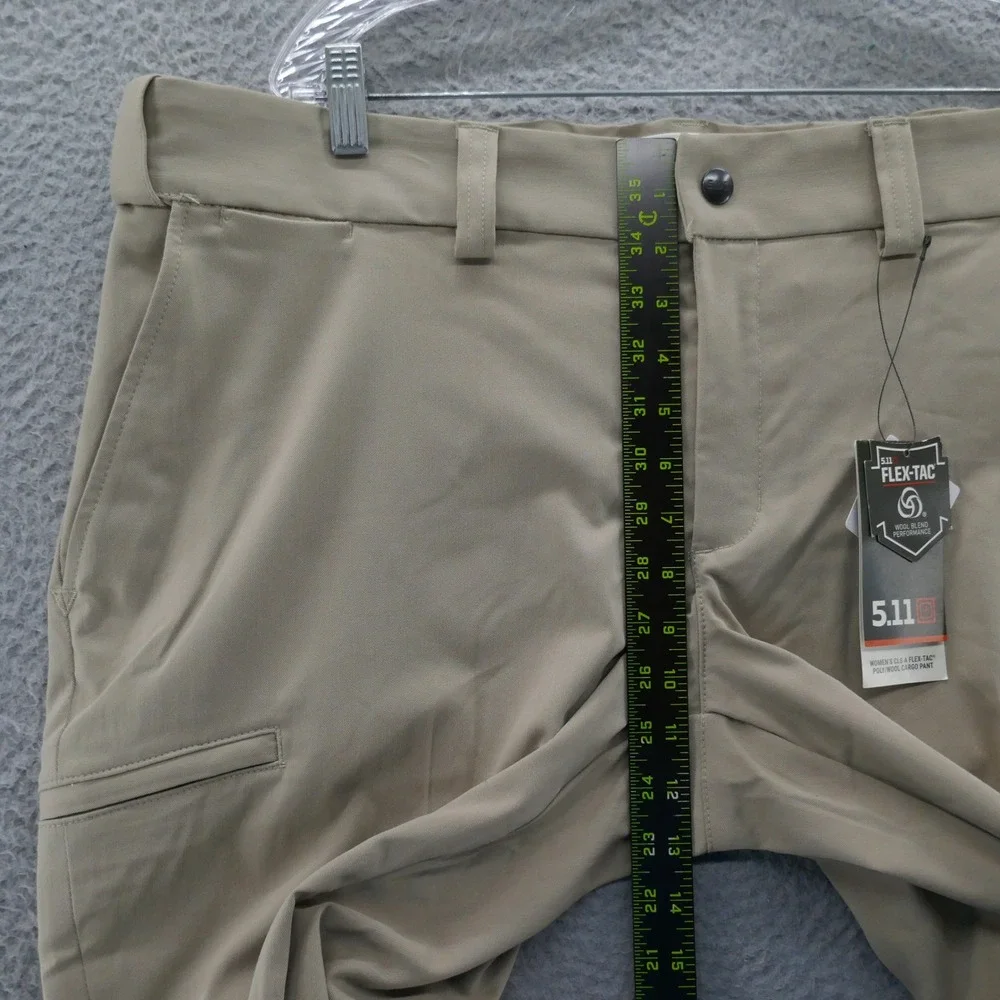 5 11 Tactical Womens Flex Tac Merino Wool Cargo Pants Tan‎ Unhemmed NEW